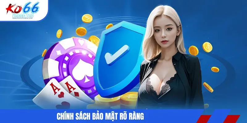 Chính sách bảo mật rõ ràng